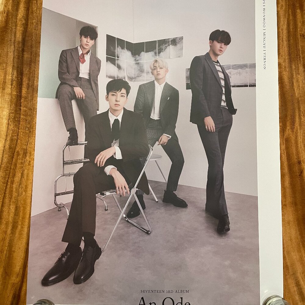 Seventeen Promo Poster Lot 4 Korea Boy Band An Ode K Pop